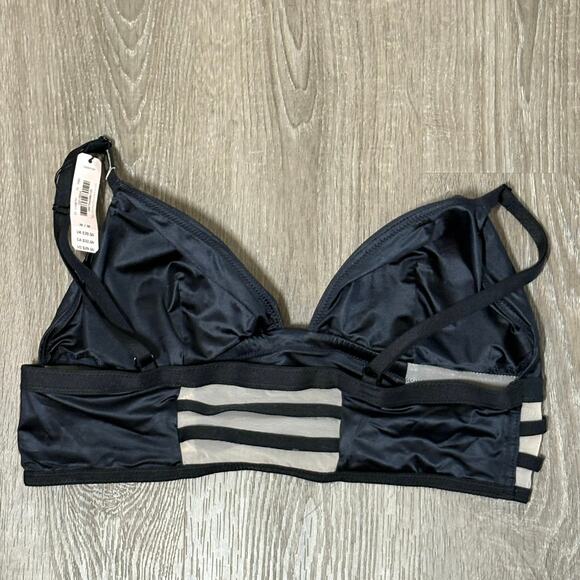 Victoria’s Secret Black Satin Strappy Bralette M NWT - Picture 8 of 11